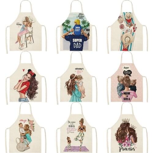 Parent-child pattern kids apron Apron for children alpaca barista goods for home kitchen Men kitchen apron Apron for hairdresser