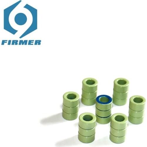 Ferrite Cores 50PCS 12.7*7.7*6.35 mm Toroid Core Ferrite Chokes Ring Iron Powder Inductor Ferrite Rings Light Green Blue