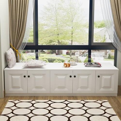 Louis Fashion Solid Wood Free Combination Floor Storage of Bay Window Cabinet
