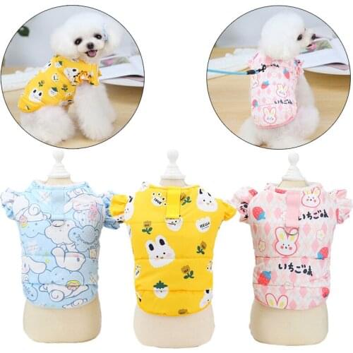 Cute Print Dog Coat Jacket for Small Dogs Pets Clothing Winter Puppy Cat Clothes Shih Tzu Maltese mascotas Costume ropa de perro