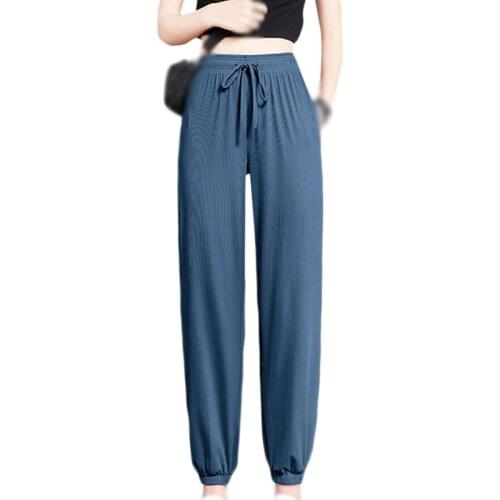 Summer Sports Loose Leggings Pants High Waist Drape Anti-mosquito Pants Casual Carrot Pants