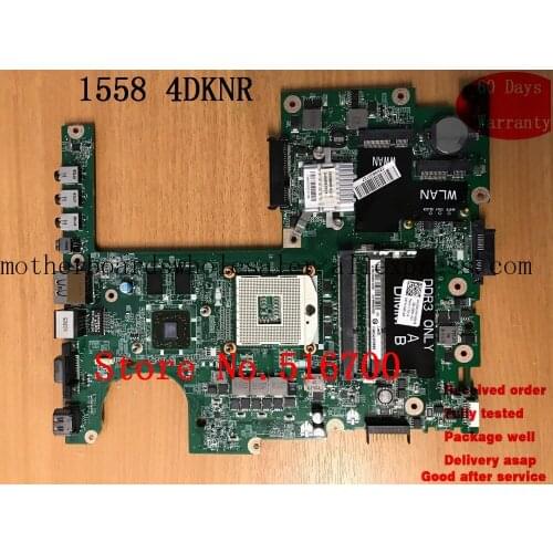 Laptop Mainboard For Dell 1558 s989 31FM9MB0060 DAFM9CMB8C0 Laptop Motherboard 4DKNR 04DKNR Tested ok