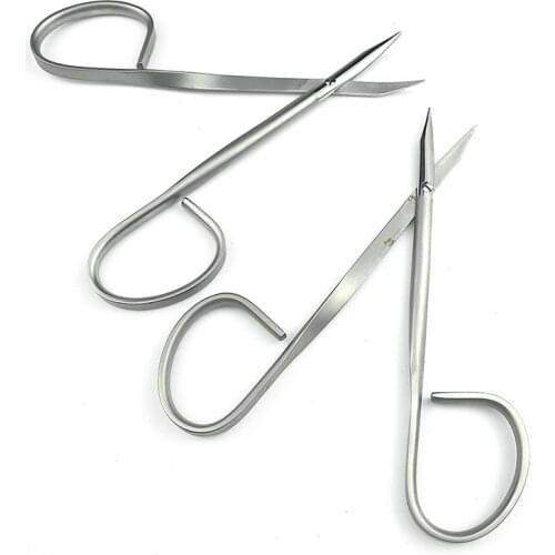 Stainless Steel Micro Scissosr Ophthalmic Scissors Sharp Cutting Double Eyelid Instrument Ophthalmic Tools