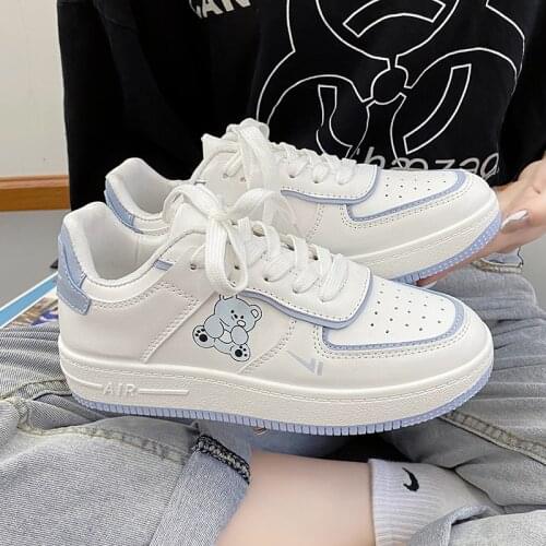 New Kawaii Sneakers Shoes Women Platform Shoes Small Size Sports Shoes Japanese Cute Casual Shoes Fashion Fairy Shoes Board Shoe