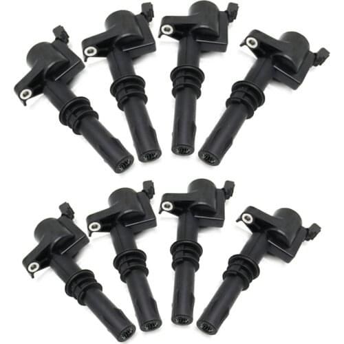 OEM # 8L3E-12A366-AA 8L3Z-12029-A Ignition Coils 8PCS for Ford Expedition Explorer F150 - F750 F53 F59 8L3E12A366AA 8L3Z12029A
