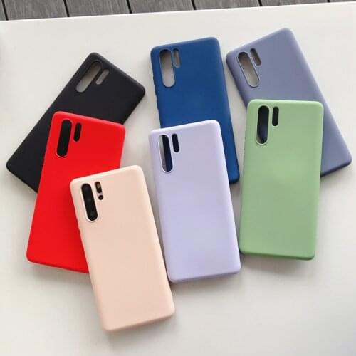 Original Liquid Silicone Phone Case For Huawei P30 P20 P40 Pro Honor 10 9 Lite 20 Pro P Smart 2019 Luxury Soft Protector Cover