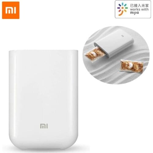 Original Xiaomi Mijia Bluetooth 5.0 AR Printer 313*400dpi Portable Mini 500mAh DIY Photo Paper ZINK Printing Printer