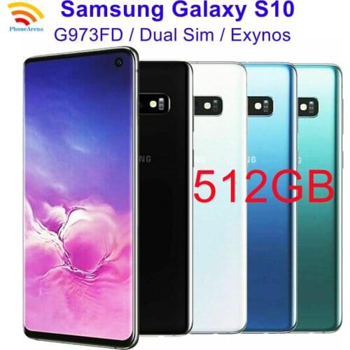Samsung Galaxy S10 Duos G973FD【98% New】G973F/DS Dual Sim 512GB ROM 8GB RAM Global Version 6.1" Exynos 4G LTE Original Cell Phone