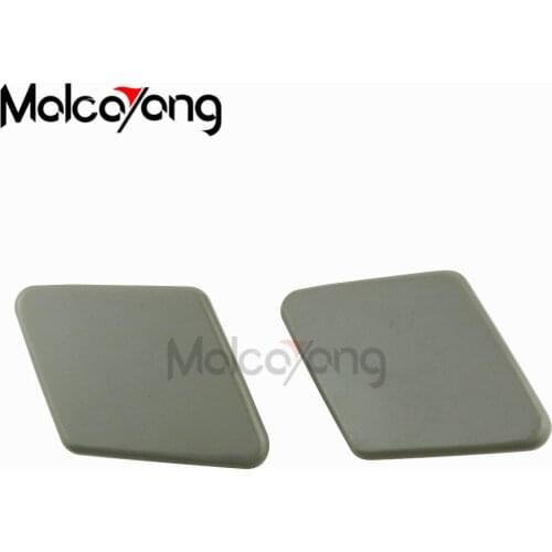 Pair of L&R 61678031307 61678031308 For BMW E90 E91 320i 325i 330i 05-09 Front Headlight Headlamp Washer Nozzle Cover Cap