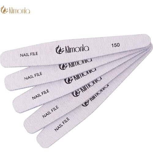 10Pcs Zebra Curve Nail Files Blue blok vijl Gray lixa de unha 150 professional nails tools for Salon or DIY nails accessoires