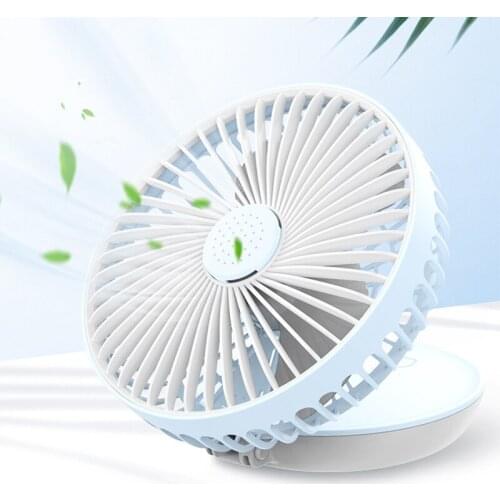 Portable Foldable Fan Mini USB Rechargeable Desk Table Air Cooler with Small Aromatherapy Summer Household Bedroom Cooling