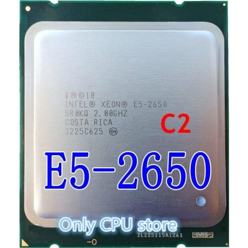 Intel Xeon Processor E5-2650 E5 2650 SR0KQ C2 CPU 8 CORE 2.0G 20M C2 Octa Core Desktop processor