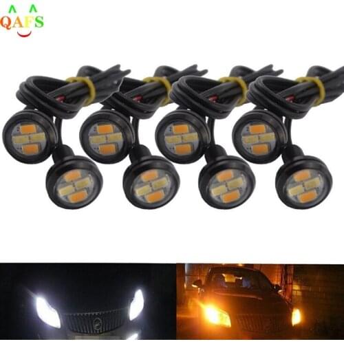 2Pcs/lot Eagle Eye LED Lights Car Daytime Reverse 4W Signal Bulbs White 23mm 12V