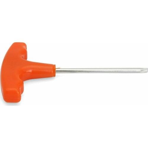 Universal 15.5cm T Handle T27 Torx Driver Screwdriver For Stihl Makita Replaces Part Number 0812 370 1000 metal+Plastic