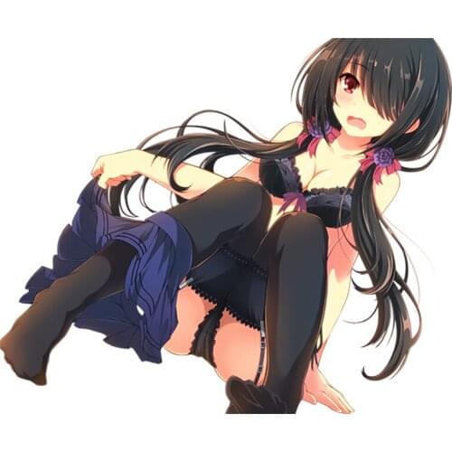 Cartoons Beautiful Sexy Girl Date Car Sticker Car Styling Vinyl Motorcycl Decals Cover Scratches Waterproof PVC 13cm X 10cm