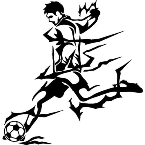 16.3CM*16.7CM Football Fireman Vinyl Car-Styling Motorcycle Stickers Decals