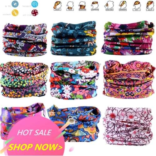 Magic Turban New Pattern Hijab Bandana Scarf with Seamless Neck Tubular Shape Standard Tube Face Mask Bicycle Head Ski Headwear