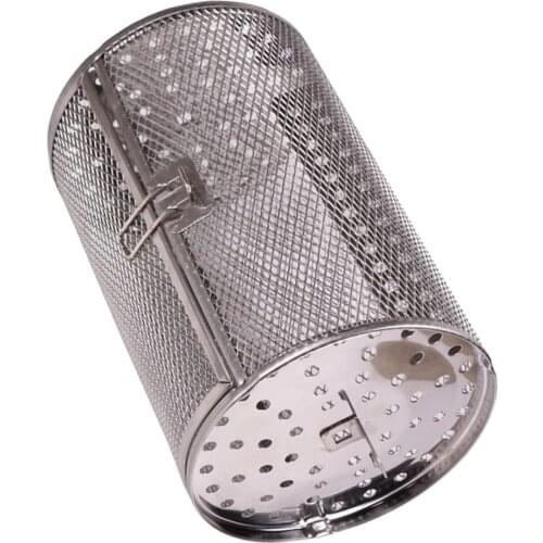 Air Fryer Rotisserie Oven Basket Kitchen Grill Roaster Air Fryer Accessories (Silver Gray)