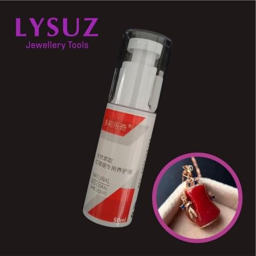 Natural Red Coral Care Liquid Cleaner Organic Gemstone Jewelry Maintenance Oil Cleaning Fluid Lysuz