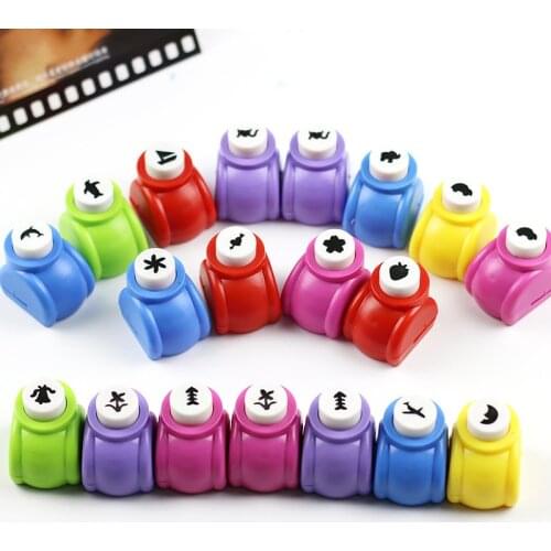1Pc Mini Hand Card Shaper Punch Printing Cute Paper Scrapbooking Cutter Tags Kid Child Craft DIY Tool Cards Making Supplies