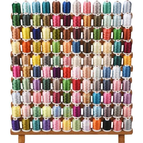 Simthread 120 Assorted Colors 100% Polyester Embroidery Machine Thread 1000M/Spool Free Shipping
