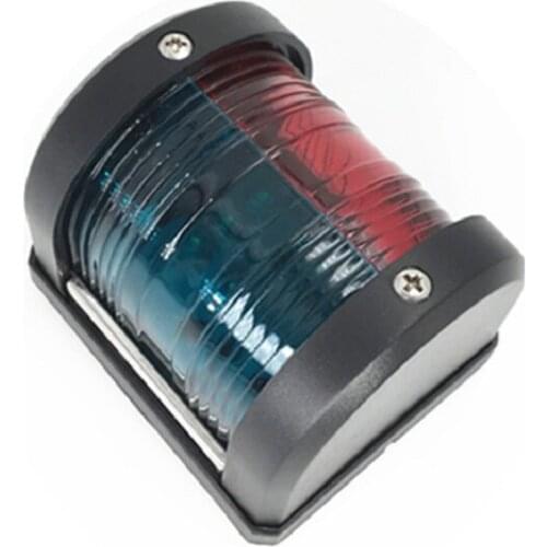 12V LED Marine Bi-Color Navigation Light Waterproof Sailing Signal Light Boat Side Green Red Bow Light TP011015-LD