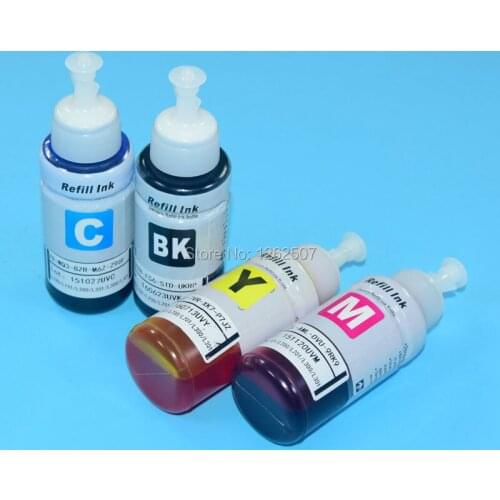 4pcs*50sets 70ml T6741-T6744 Dye ink Refill For Epson L100 L350 L220 L300 L353 L565 L360 L310 L351 L301 L455 L555 L535 Printers