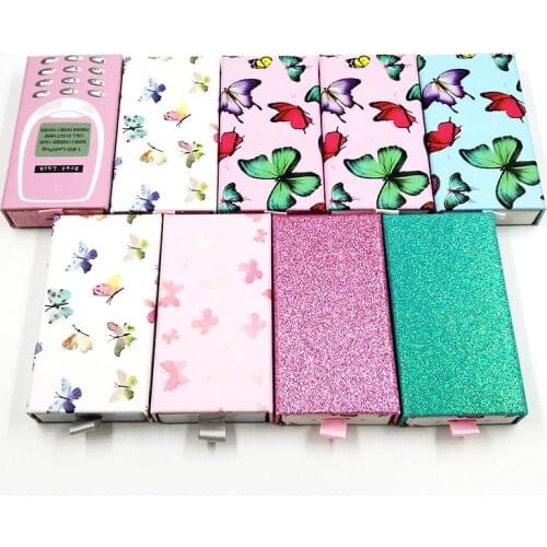 50/pack Wholesale items Eyelash Packaging Box custom logo Faux Cils 25mm Mink lashes Lash Box Package Makeup cases bulk vendors