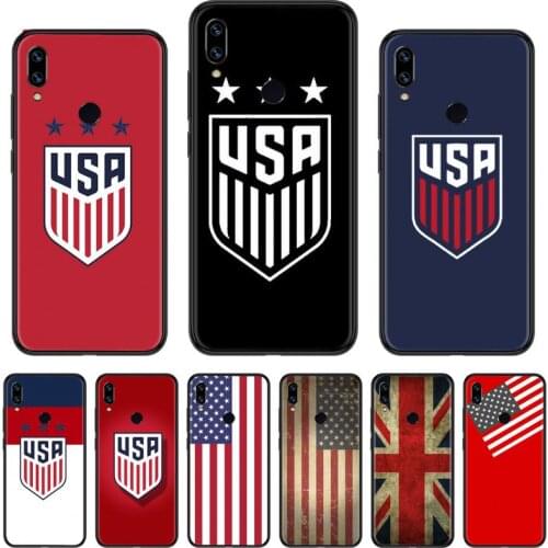USA flag banner Sign Phone Case For Xiaomi Redmi Note 4 4x 5 6 7 8 pro S2 PLUS 6A PRO funda hull coque shell