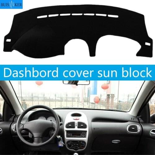 For Peugeot 206 2004 2005 2006-2008 Car Dashboard Cover Sun Shade Dash Mat Pad Carpet Car Stickers Interior Accessories