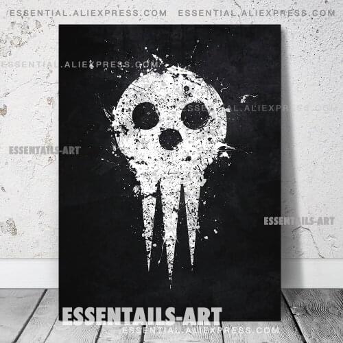 Soul Eater Emblem Anime Lord Death Poster Canvas Wall Art Painting Decor Pictures Bedroom Living Room Home Decoration Prints