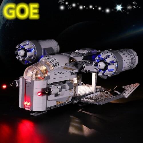 GOE LED Light Kit For 75292 Compatible with Mandalorian Wars The Razor Crest Bricks Light Toy (Only LED Light Included)