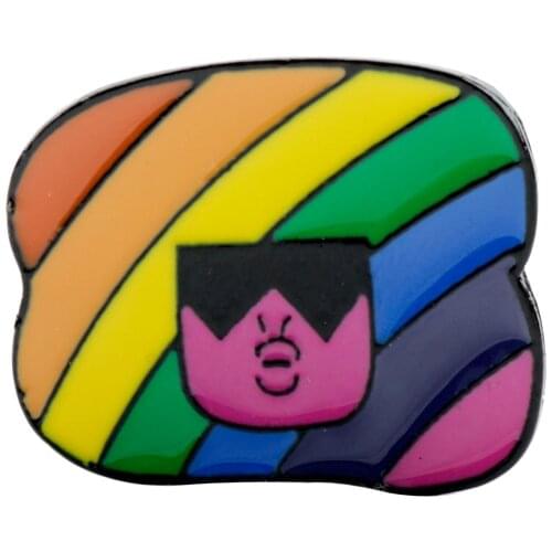 Colorful Hairstyle Woman Pins Creative Fashion Brooch значки Shirt Bag Lapel Badge Enamel Pin for Gift