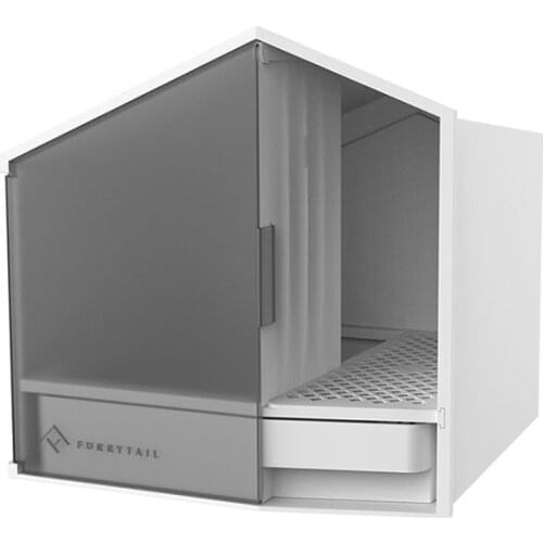 Small House Cat Sand Basin Supplies Semi-closed Cat Toilet Deodorant Cat Litter Box Excrement Basin