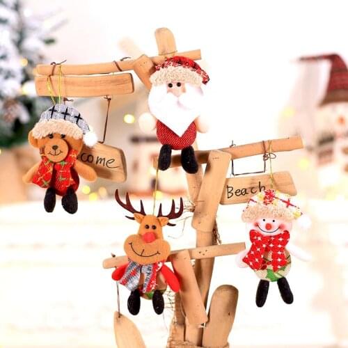 Cute Christmas Plush Doll DIY Christmas Decoration Pendant Creative Christmas Tree Ornaments Christmas Decoration for Home 2020
