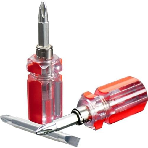 Small Portable Radish Head Screw Driver Transparent Handle Repair Hand Tools Precision Car Repair Mini screwdriver Kit