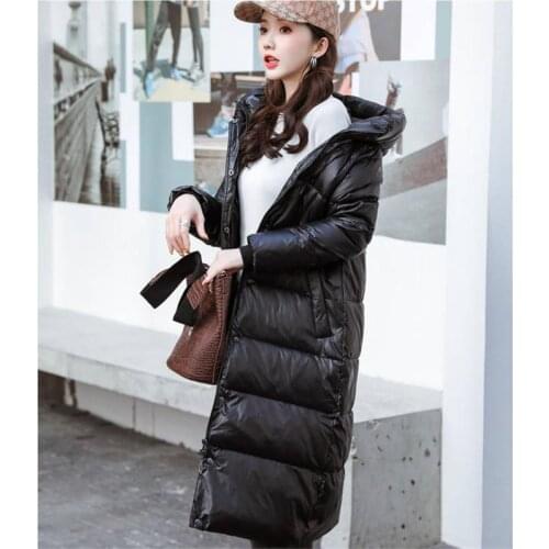 ZITY 2020 Korean Winter Down Cotton Jackets Women 'S Long Parkas Slim Hooded Warm Winter Coats Female Plus Size Black Overcoats
