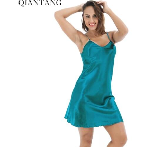 Синие летние платья QIANTANG China At AliExpress