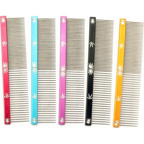 Pet Dog Comb Snow Sculpture Design Grooming Comb For Dogs Salon Combs Wholesale 6062004 5 Color M L