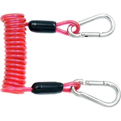 Safety Scuba Diving Stainless Steel Camera Strap with Spiral Coil Lanyard