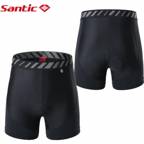 Santic Cycling Shorts Mens Summer Cycling Underpants Mens Cycling Pants Mountain Bike Shorts Sponge Cushion Comfortable