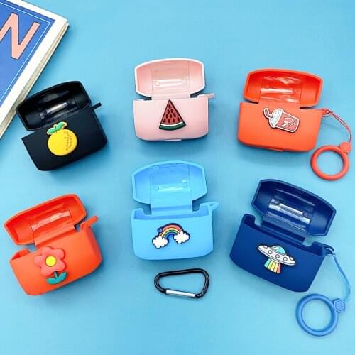 DIY Cartoon Silicone Cover for Jabra Elite 65T Case Wireless Headphone Case Bluetooth Earphone Charging Box Shell Headset Bag