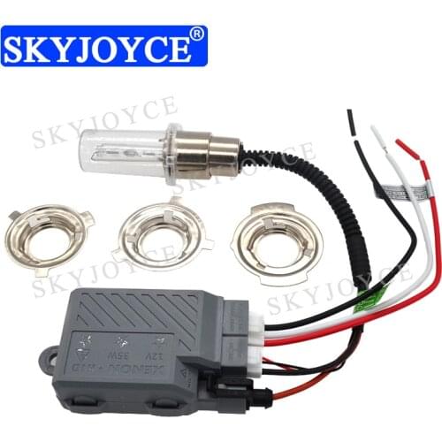 SKYJOYCE 12V 35W H6 Motorcycle HID motor Kit H4 Hi/Lo hid Bulb Universal BA20D H6M Motor Scooter 4300K 6000K 8000K hid Headlamp