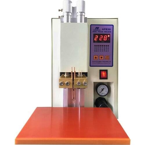 Super Microcomputer Dual Pulse Pneumatic Battery Spot Welder for Battery pack PR30