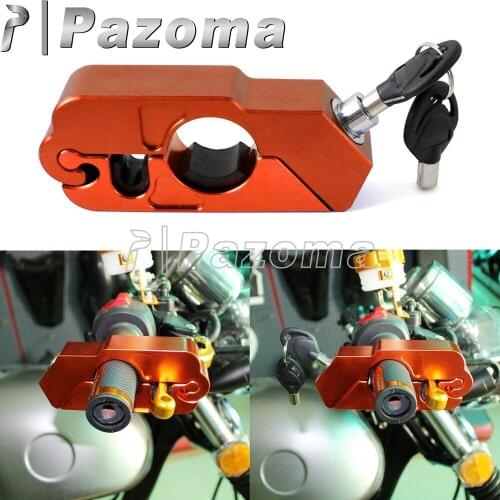Brake Lever Throttle Grip Locks Motorcycle Universal ATV Scooter Security Lock Anti Theft Protection for Yamaha Honda Dukati BMW