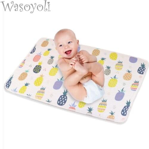 1 Piece Wasoyoli Baby Changing Pads 70*90cm Newborn Baby Portable Reusable Changing Pad Infant Bedding Waterproof Mat Play Mat