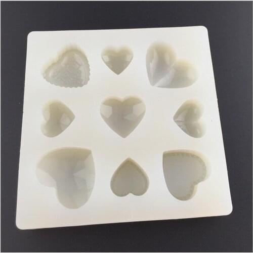 1pcs love Heart shaped DIY Silicone Mold Dried Flower Specimen Make Jewelry Accessories Tools Equipments resin molds for jewelry