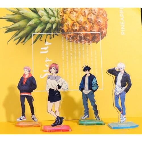 Jujutsu Kaisen Cosplay Acrylic Stands Gojo Satoru Yoji Itadori Sakuna Megumi Character Model Desk Decor Fans Collection Gi