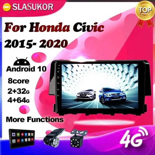 Android Multimedia For Honda Civic 2015 2016 2017 2018 2019 2020 Auto Radio Video player Navigation GPS Keine No 2din 2 din