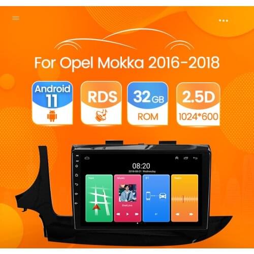 Android 11 Quad Core car dvd player For Opel Mokka X Vauxhall Encore 2016 2017 2018 2019 Wheel Control Car Radio GPS Multimedia